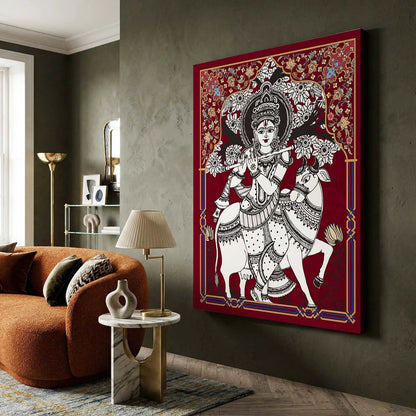 Kalamkari Wall Art For Home Decor Canvas Painting Wall Decor