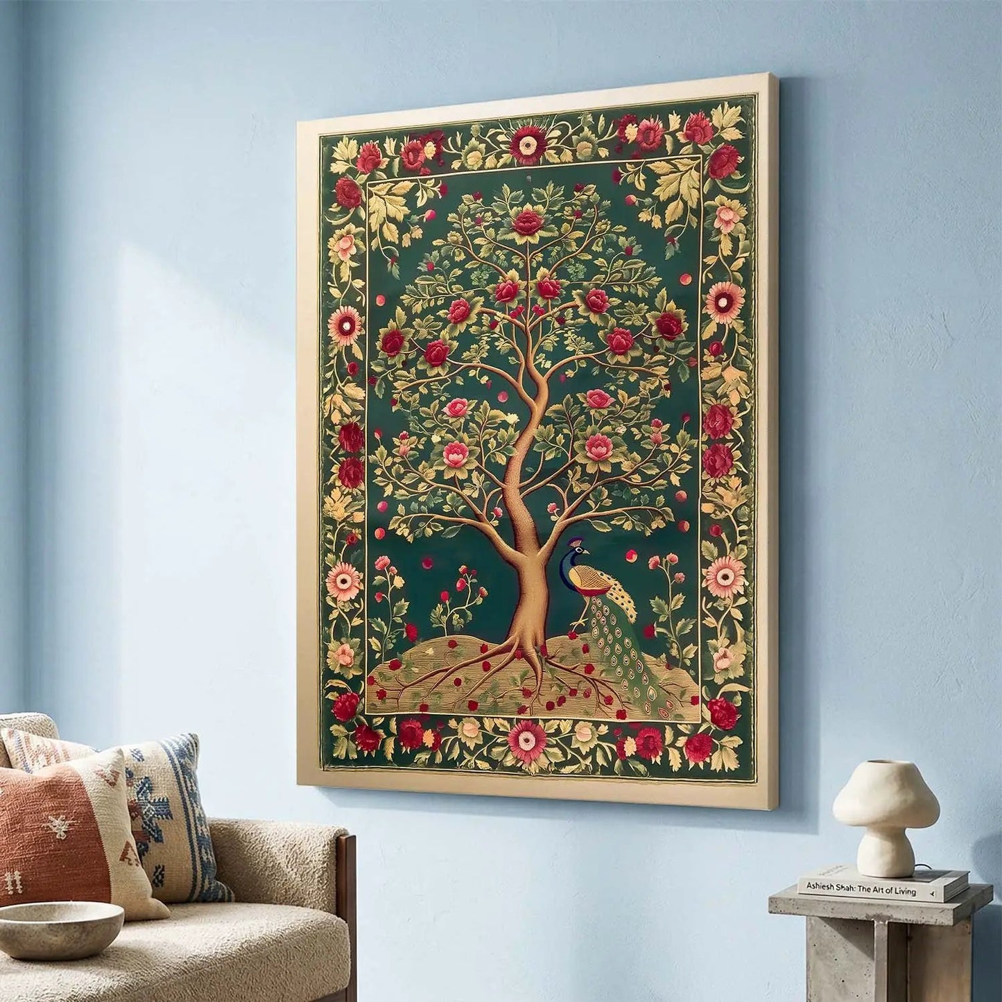 Kalamkari Wall Art For Home Decor Canvas Painting Wall Decor
