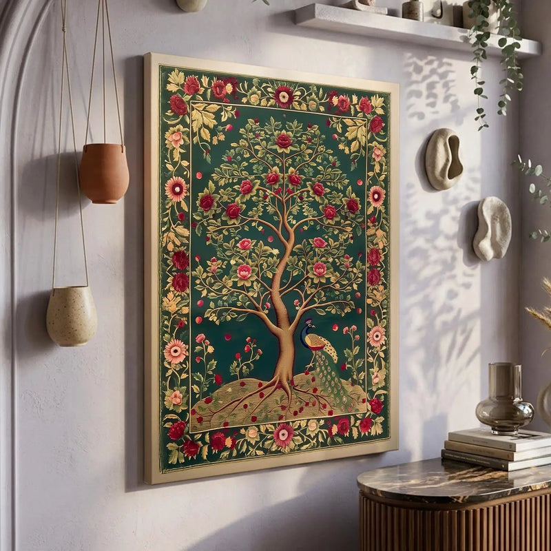 Kalamkari Wall Art For Home Decor Canvas Painting Wall Decor