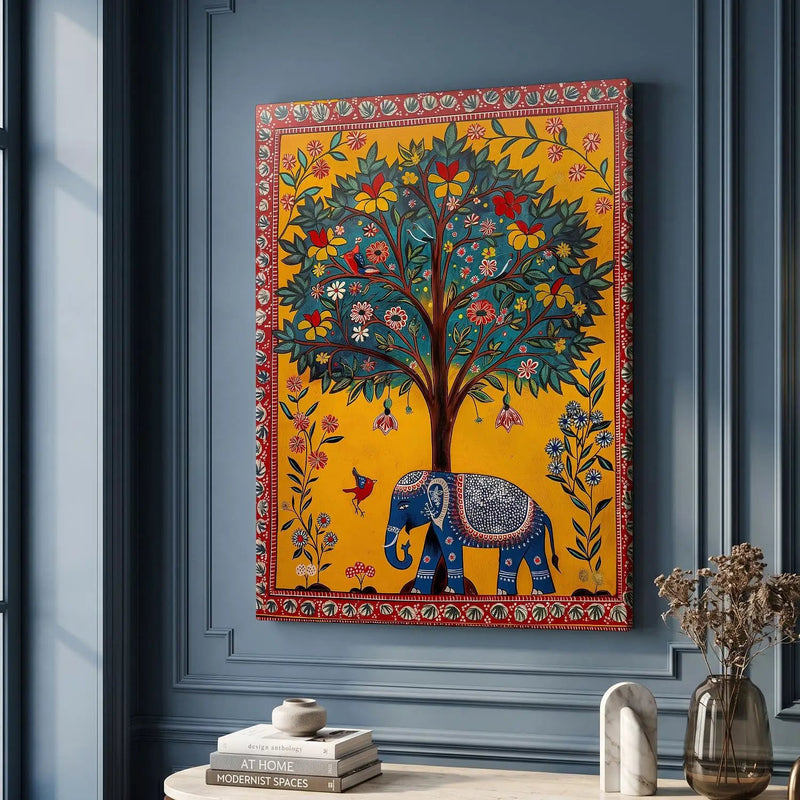 Kalamkari Wall Art For Home Decor Canvas Painting Wall Decor