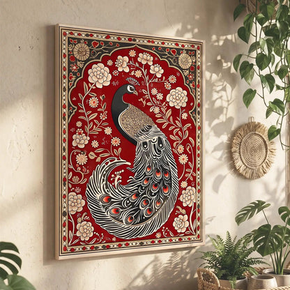 Kalamkari Wall Art For Home Decor Canvas Painting Wall Decor