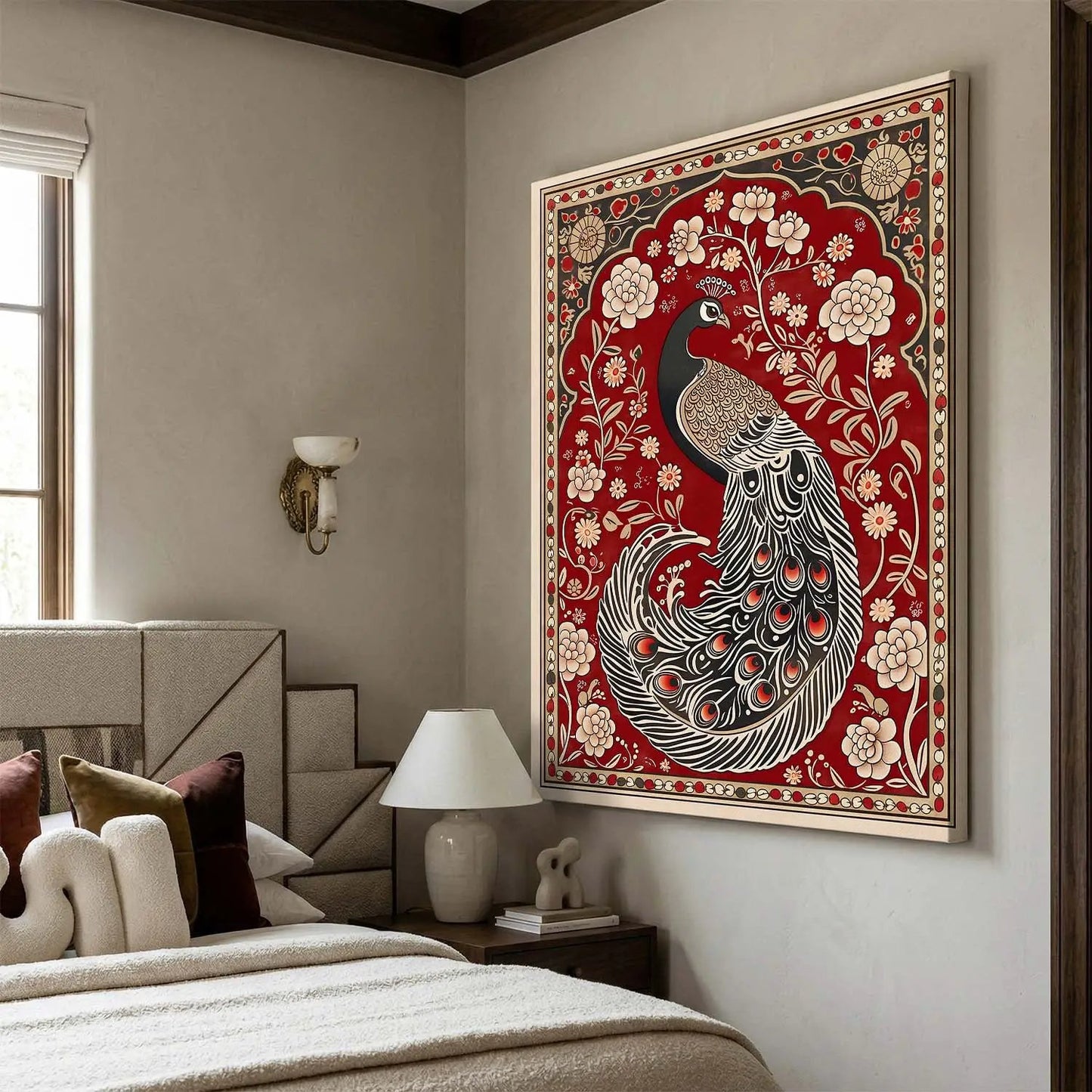 Kalamkari Wall Art For Home Decor Canvas Painting Wall Decor