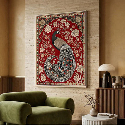Kalamkari Wall Art For Home Decor Canvas Painting Wall Decor