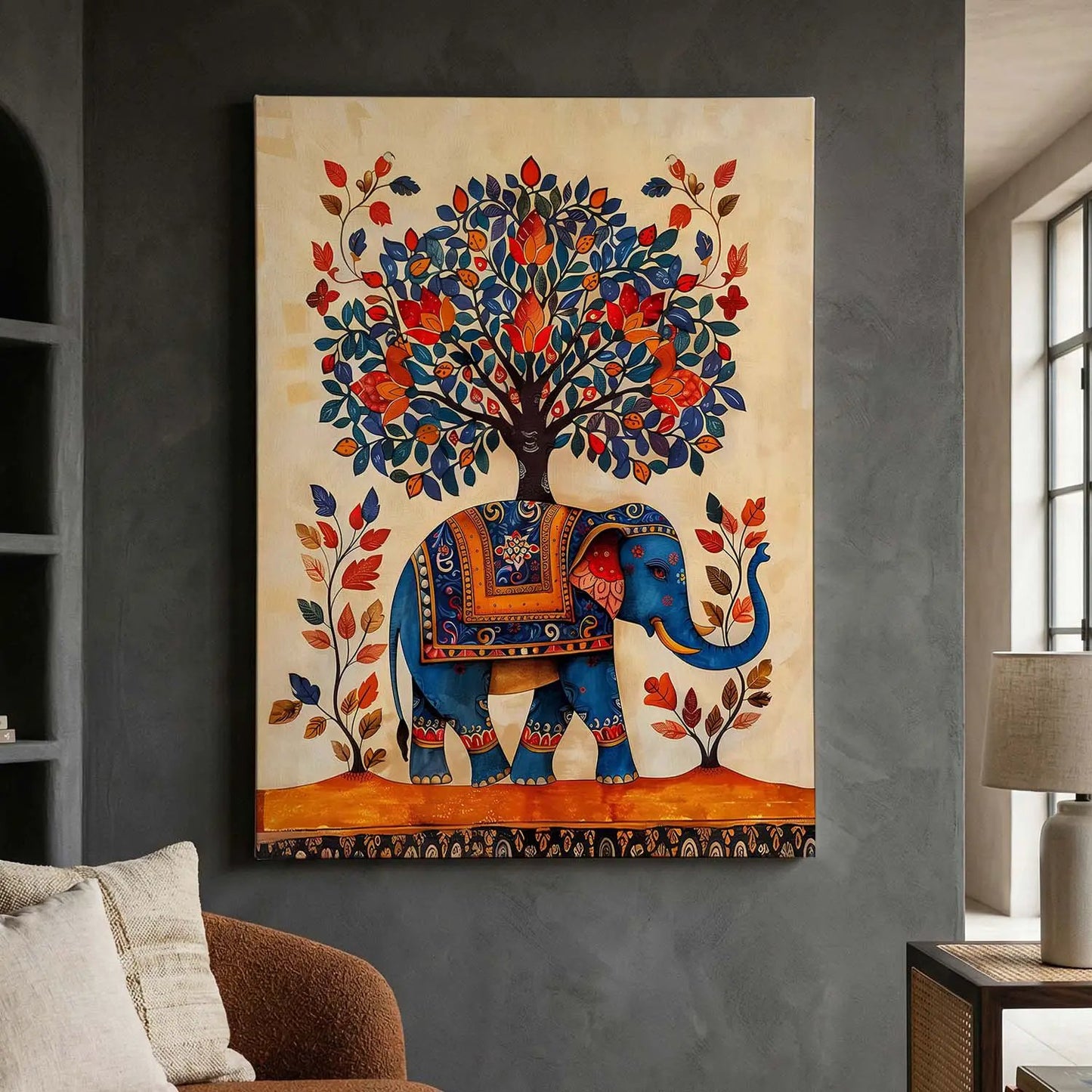 Kalamkari Wall Art For Home Decor Canvas Painting Wall Decor