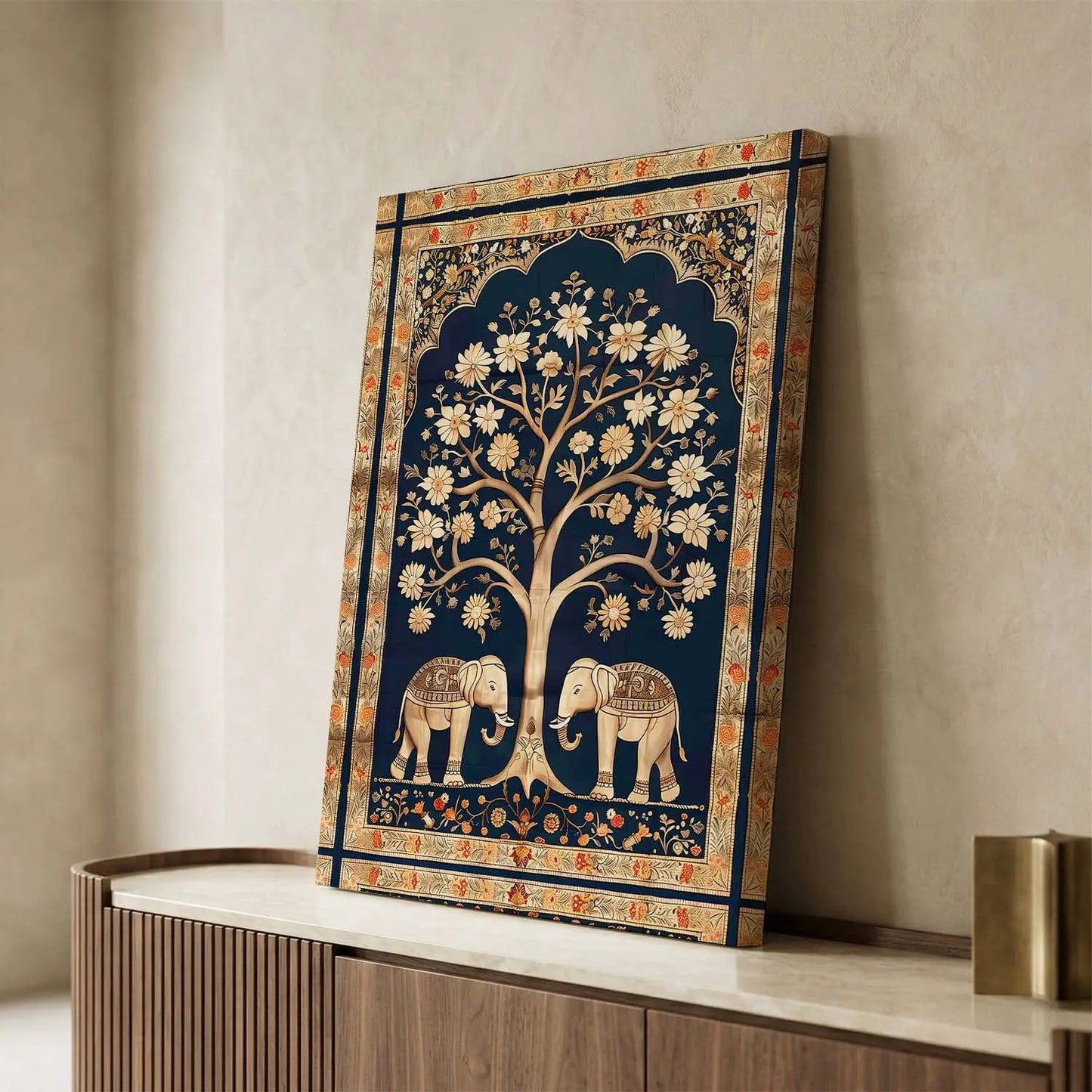 Kalamkari Wall Art For Home Decor Canvas Painting Wall Decor