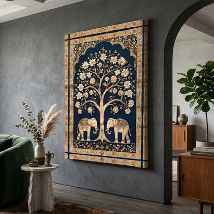 Kalamkari Wall Art For Home Decor Canvas Painting Wall Decor