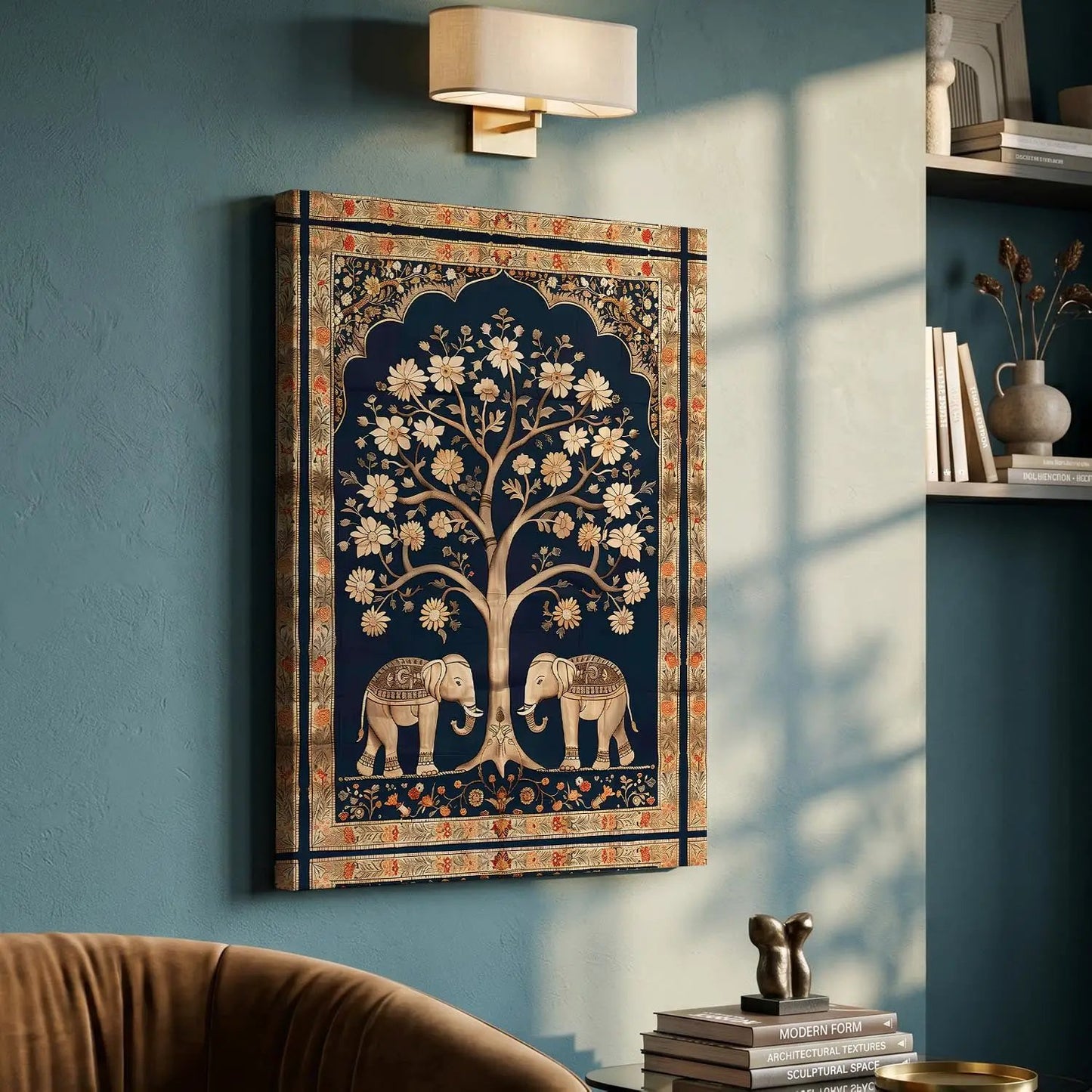 Kalamkari Wall Art For Home Decor Canvas Painting Wall Decor
