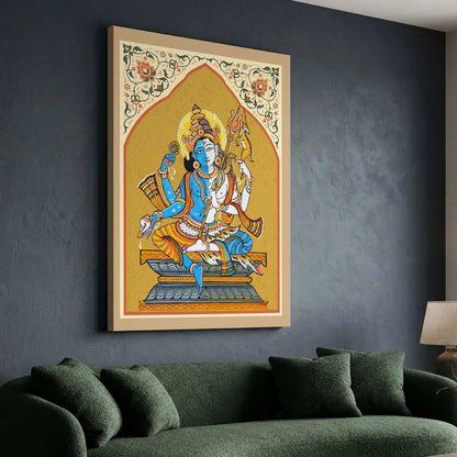 Pattachitra Wall Art For Home Décor Canvas Painting Religious Wall Décor