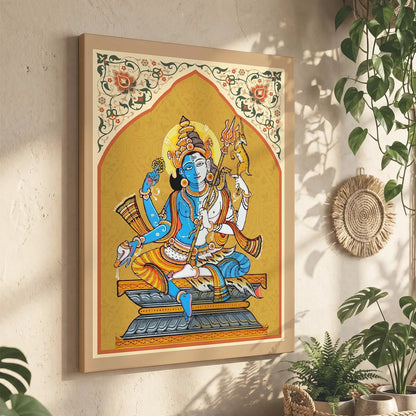 Pattachitra Wall Art For Home Décor Canvas Painting Religious Wall Décor