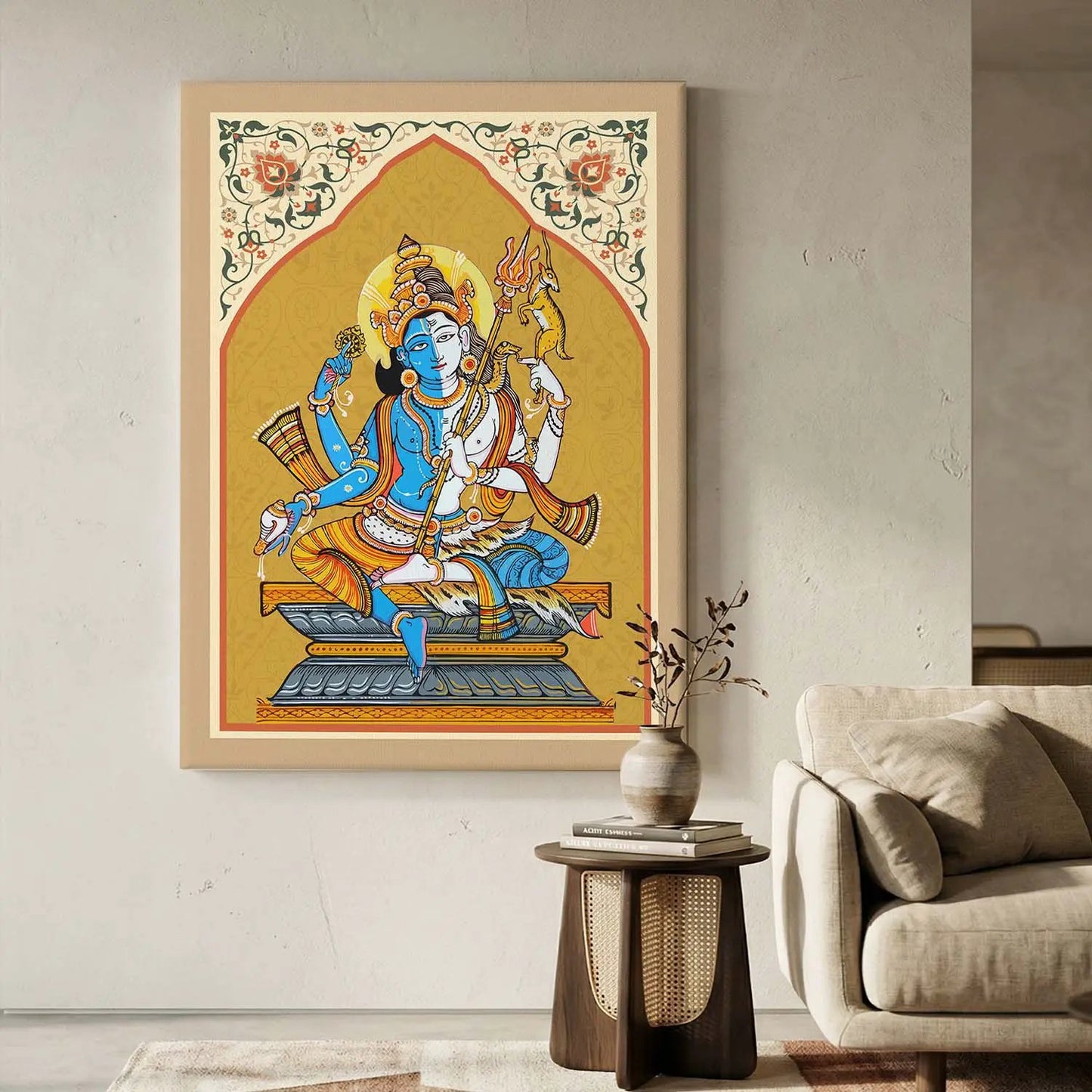 Pattachitra Wall Art For Home Décor Canvas Painting Religious Wall Décor