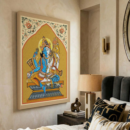 Pattachitra Wall Art For Home Décor Canvas Painting Religious Wall Décor