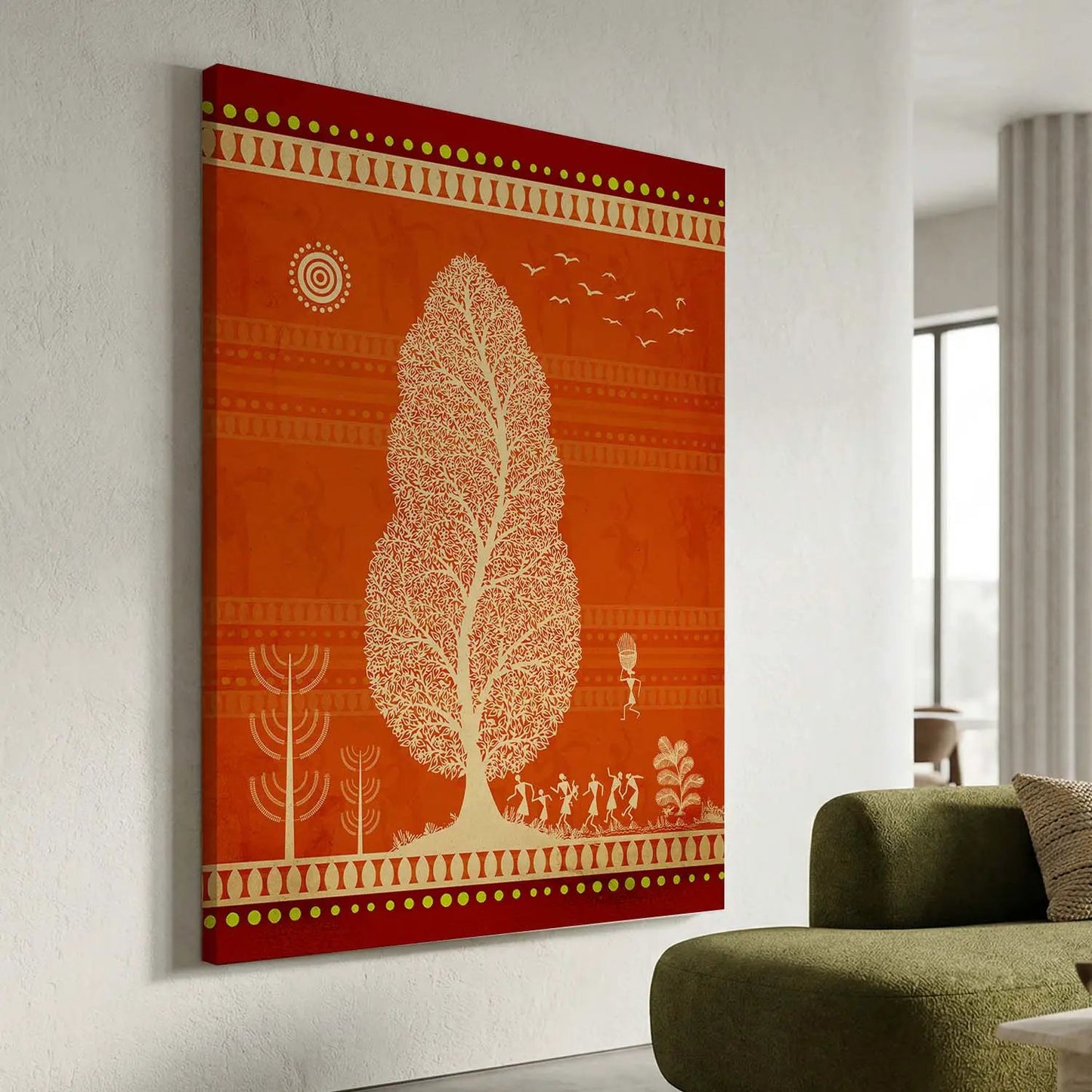 Warli Wall Art For Home Décor Canvas Painting Wall Décor