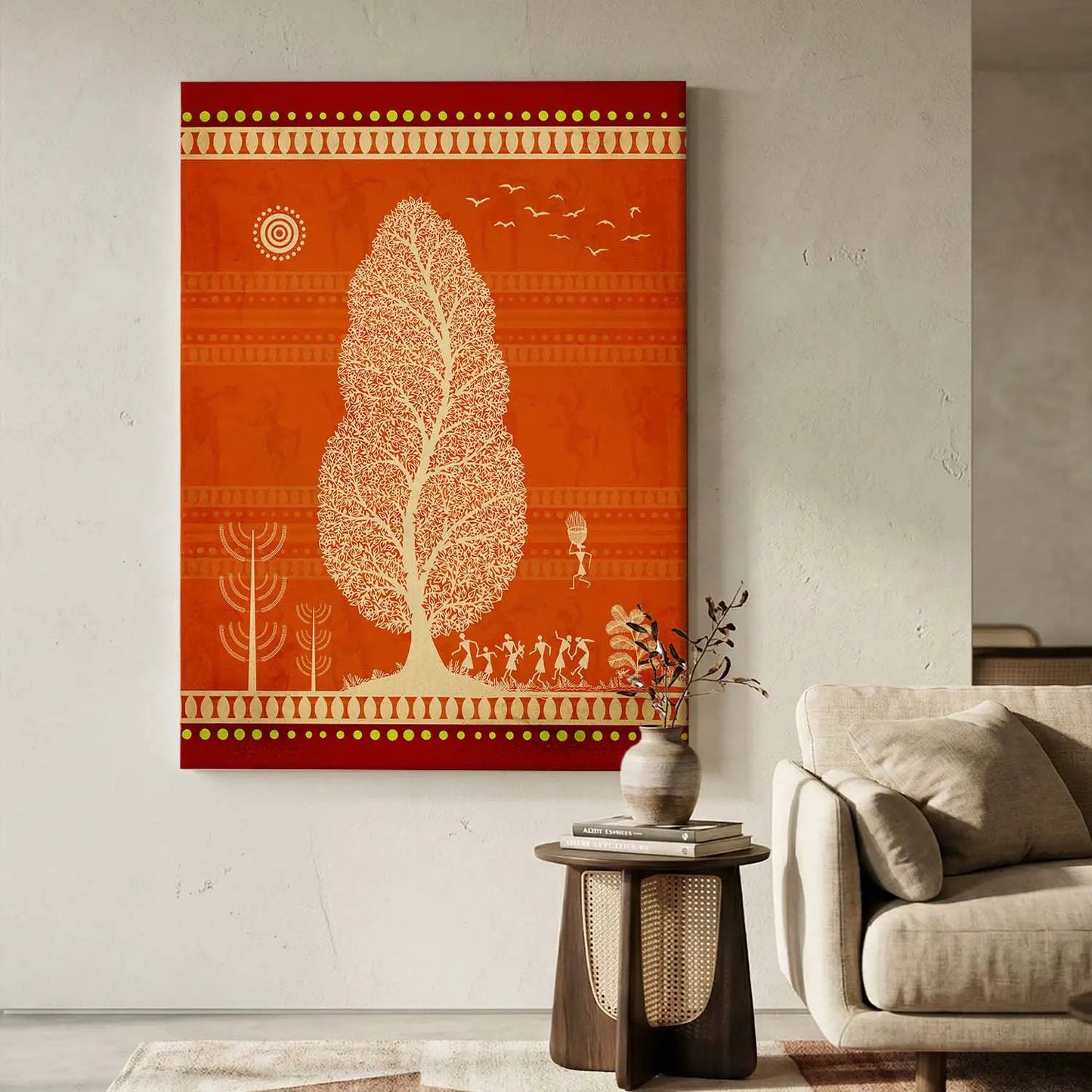 Warli Wall Art For Home Décor Canvas Painting Wall Décor