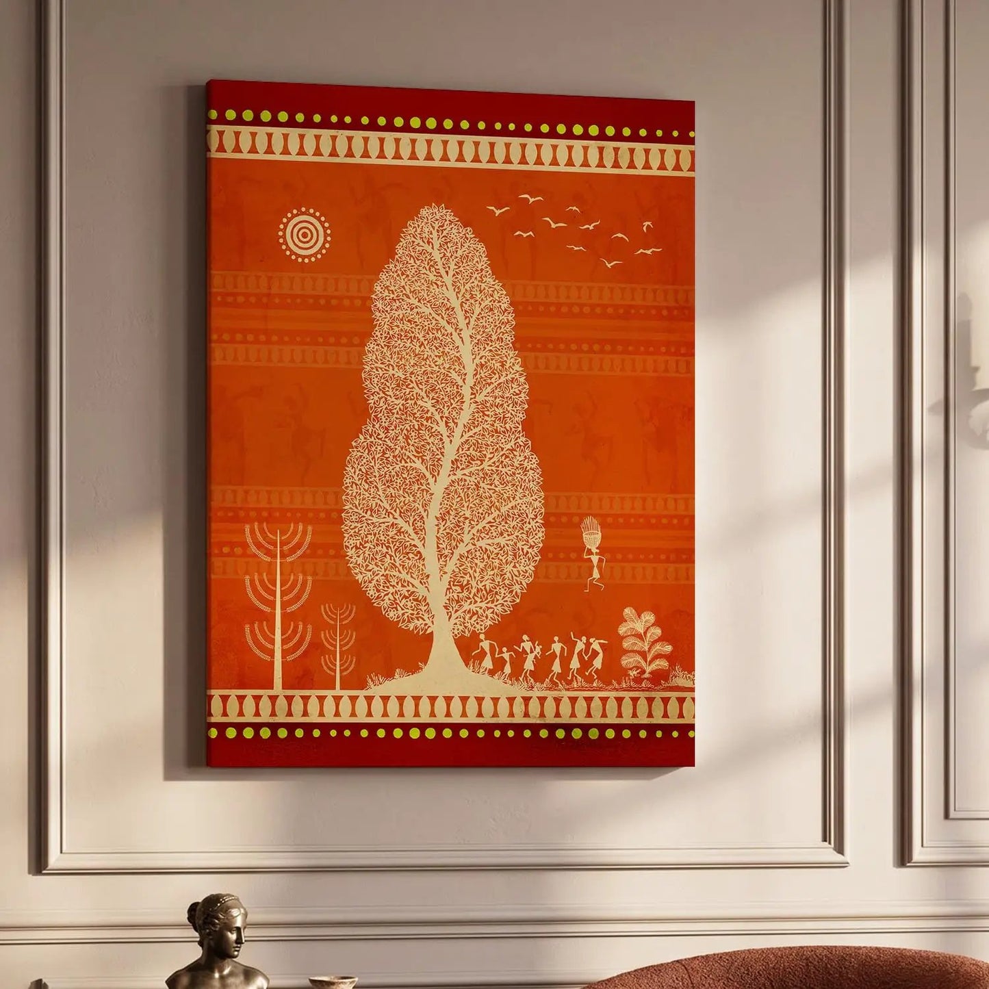 Warli Wall Art For Home Décor Canvas Painting Wall Décor