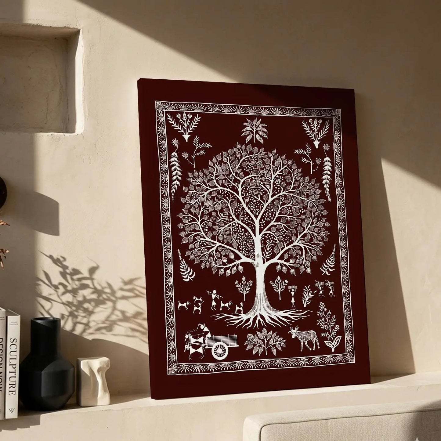 Warli Wall Art For Home Décor Canvas Painting Wall Décor