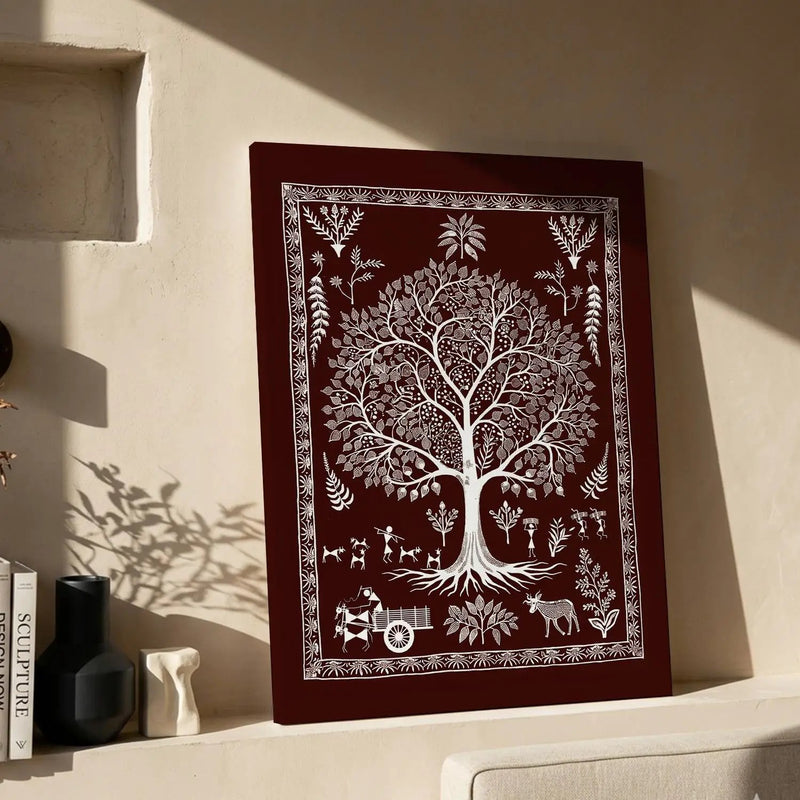 Warli Wall Art For Home Décor Canvas Painting Wall Décor