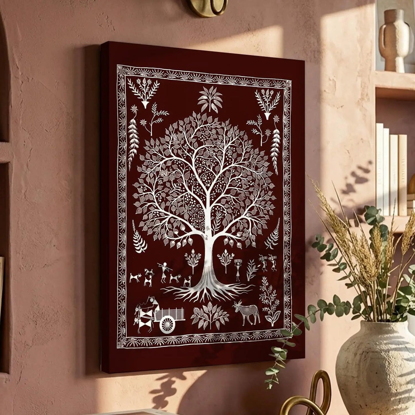 Warli Wall Art For Home Décor Canvas Painting Wall Décor