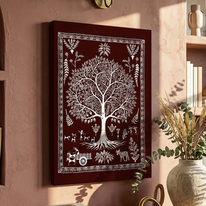 Warli Wall Art For Home Décor Canvas Painting Wall Décor