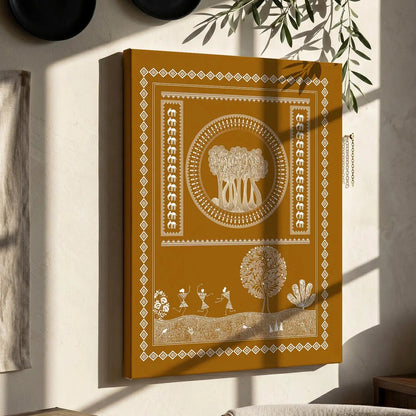 Warli Wall Art For Home Décor Canvas Painting Wall Décor
