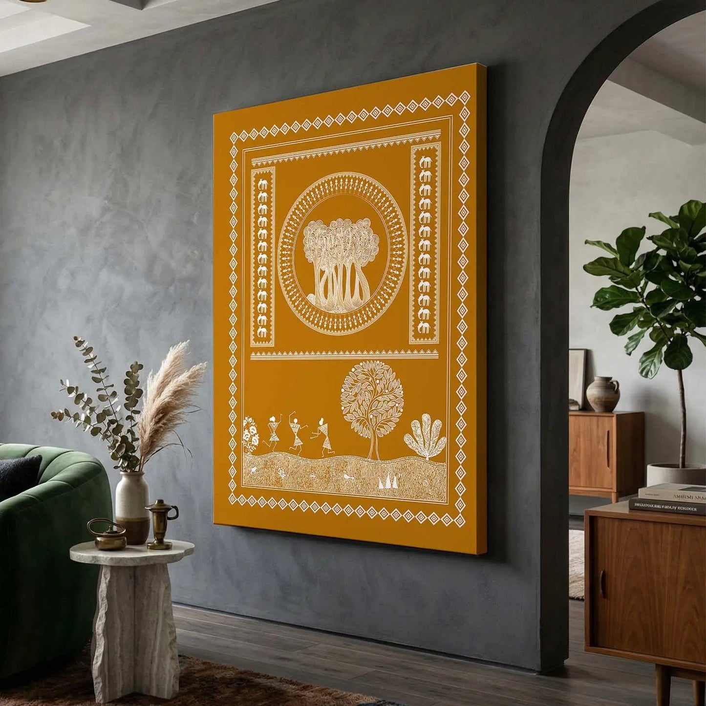 Warli Wall Art For Home Décor Canvas Painting Wall Décor