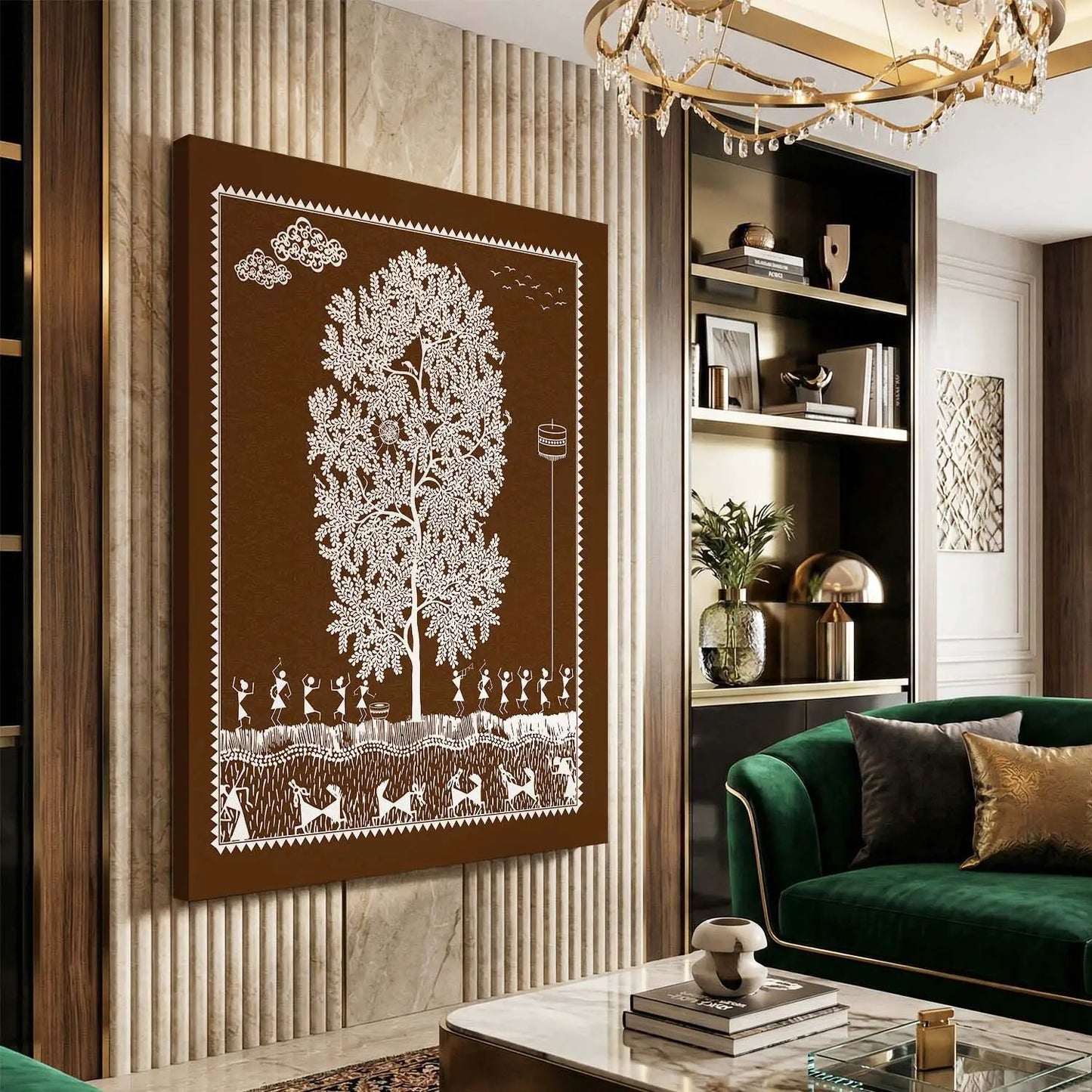 Warli Wall Art For Home Décor Canvas Painting Wall Décor