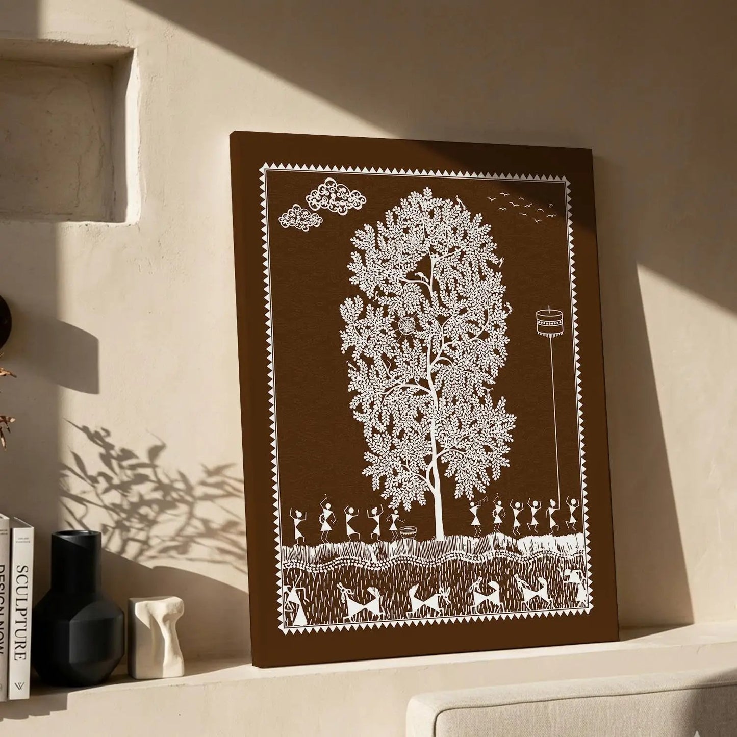 Warli Wall Art For Home Décor Canvas Painting Wall Décor