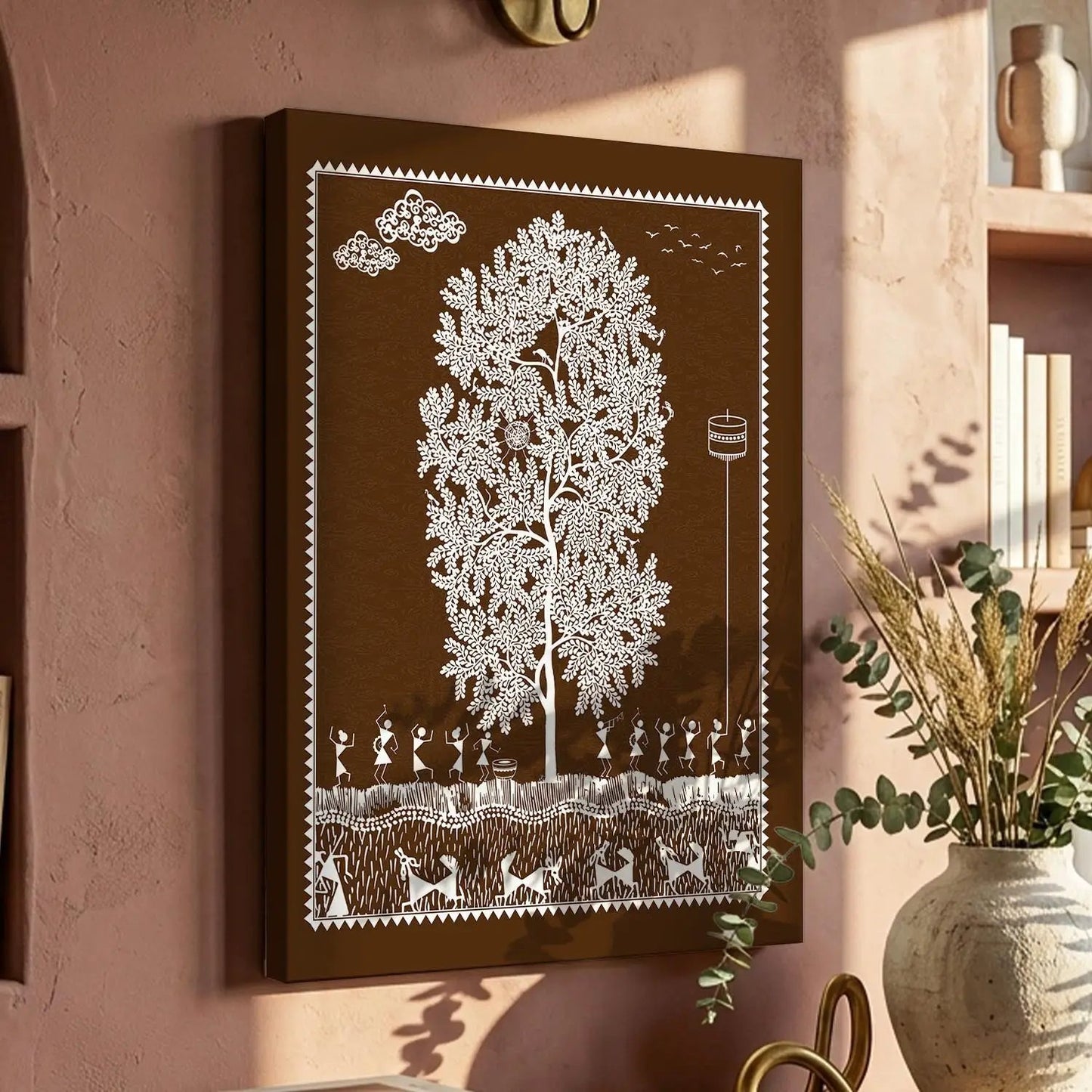 Warli Wall Art For Home Décor Canvas Painting Wall Décor