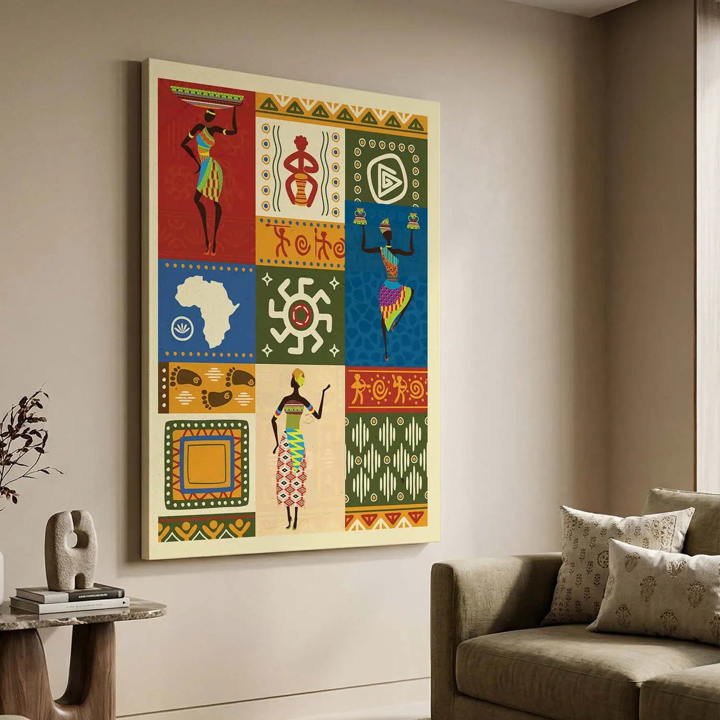 Warli Wall Art For Home Décor Canvas Painting Wall Décor
