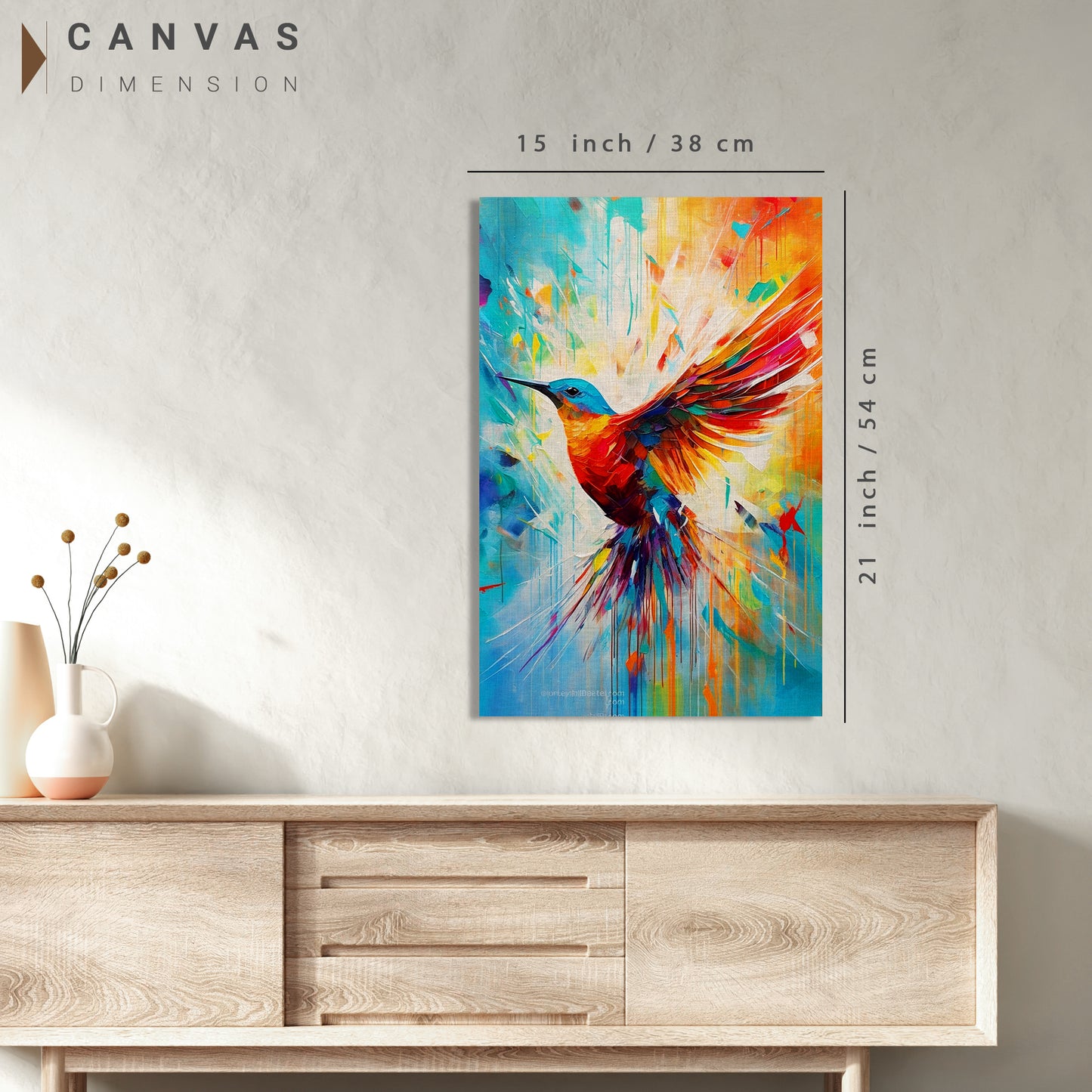 Vibrant Bird Canvas Paintings | Nature-Inspired Artistry Canvas Paintings for Living Room Bedroom Home and Office Wall Decor-Kotart