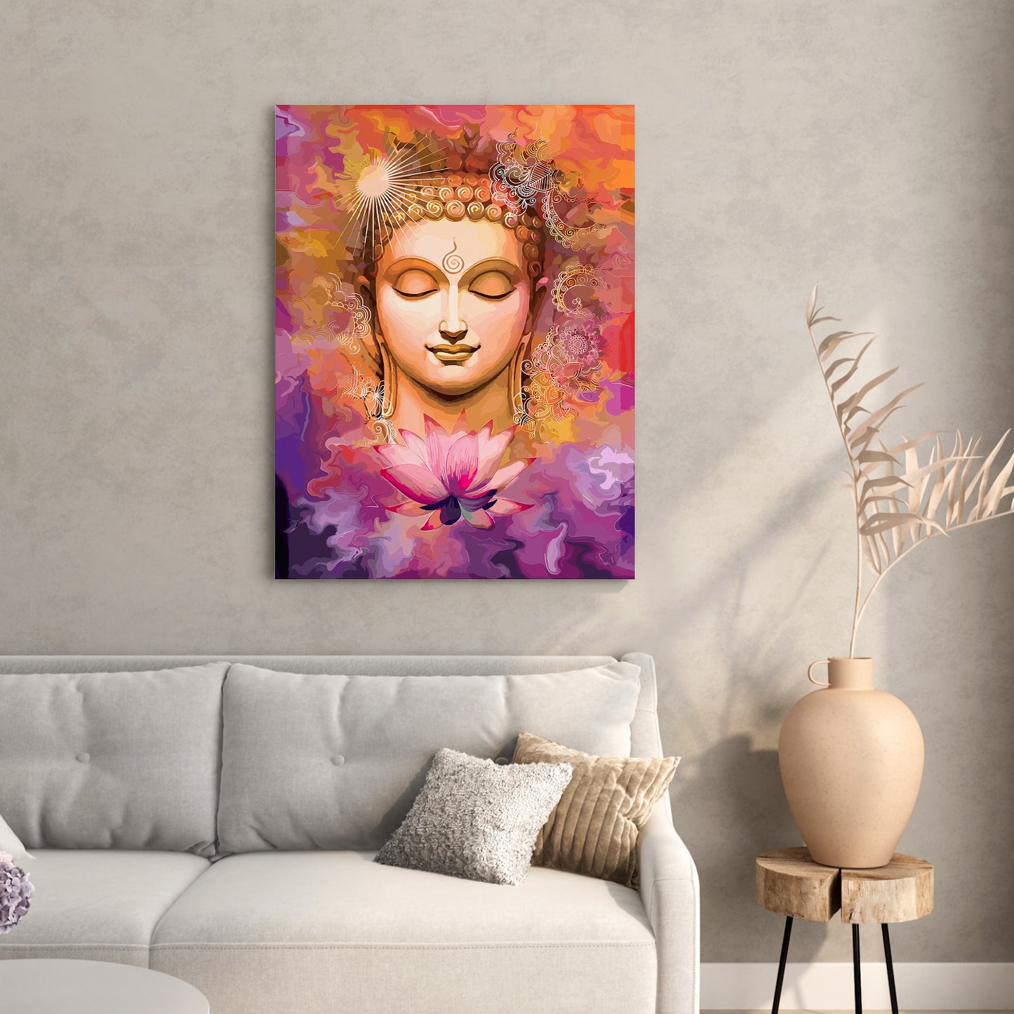 Path to Nirvana: Buddha Canvas Paintings-Kotart