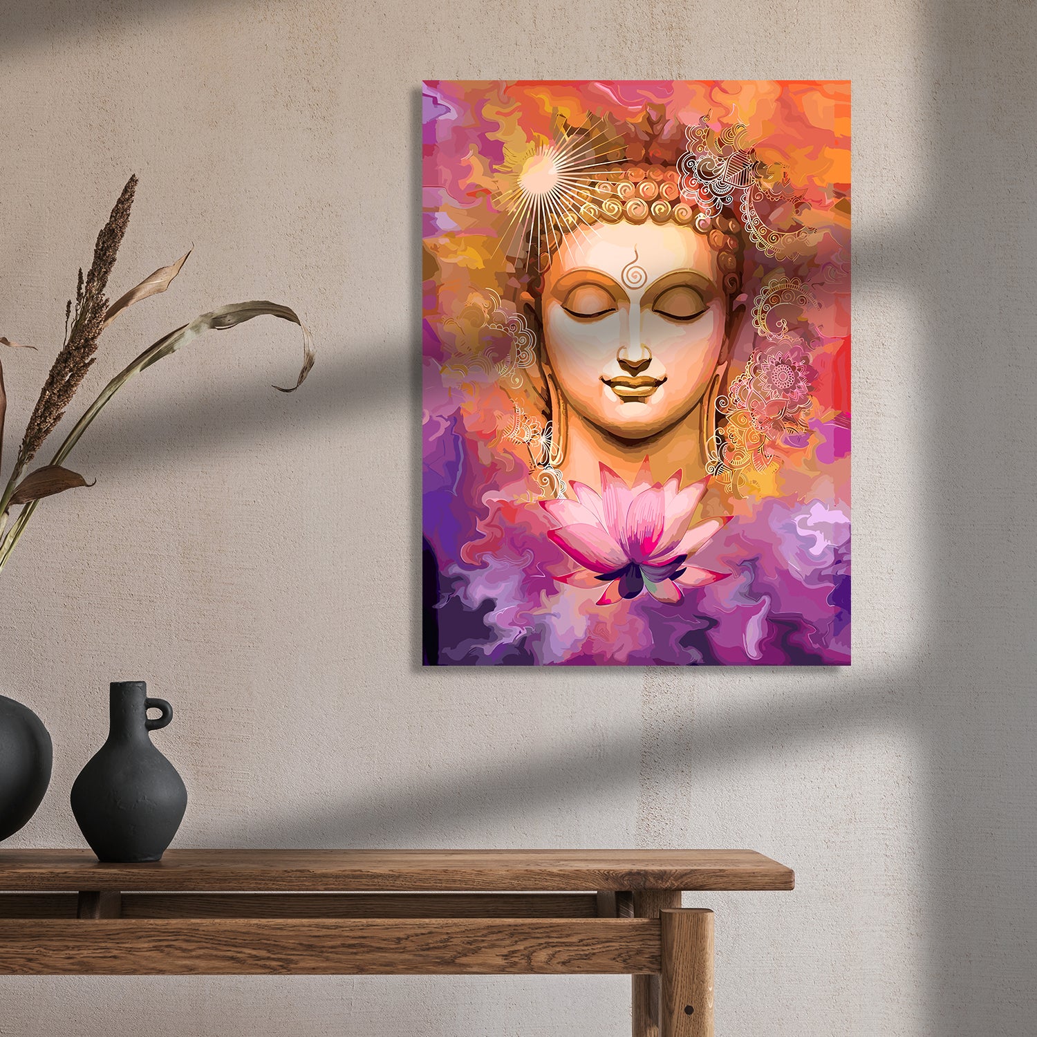 Path to Nirvana: Buddha Canvas Paintings-Kotart