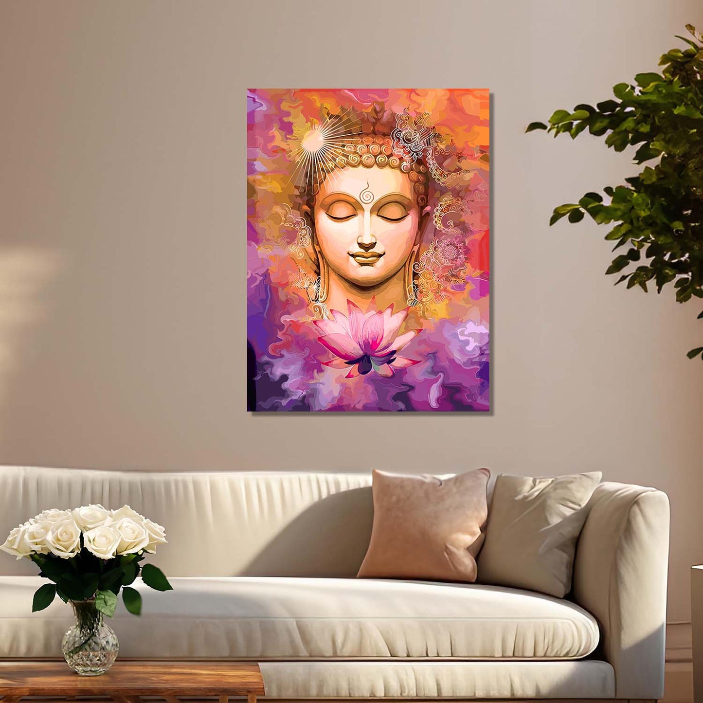 Buddha Canvas Art Print: Divine Serenity for Every Space