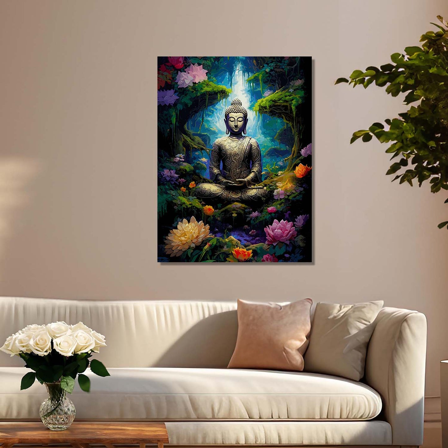 Buddha Canvas Art Print: Divine Serenity for Every Space