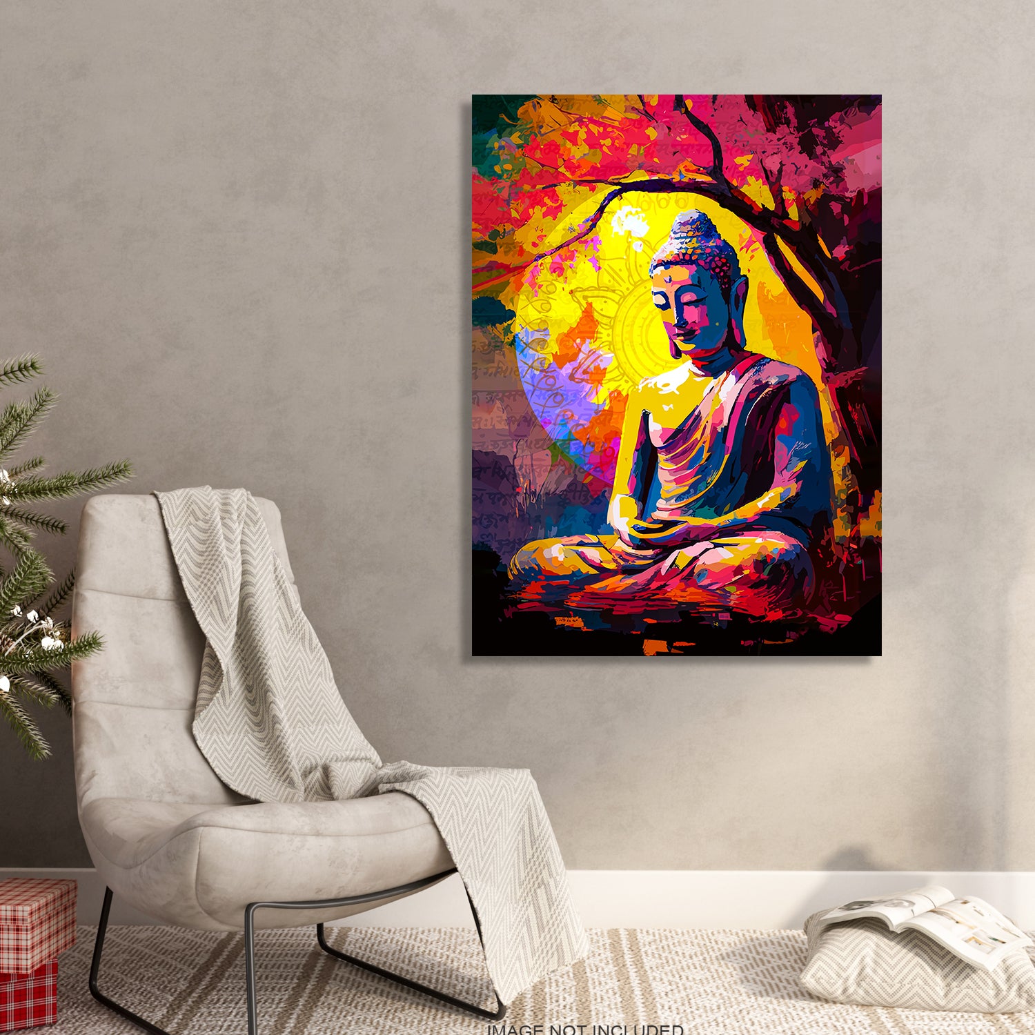 Eternal Enlightenment: Buddha on Canvas Painting-Kotart