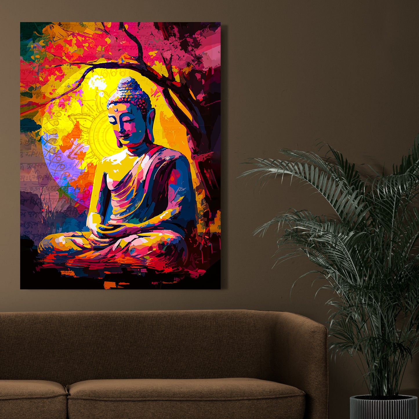 Eternal Enlightenment: Buddha on Canvas Painting-Kotart