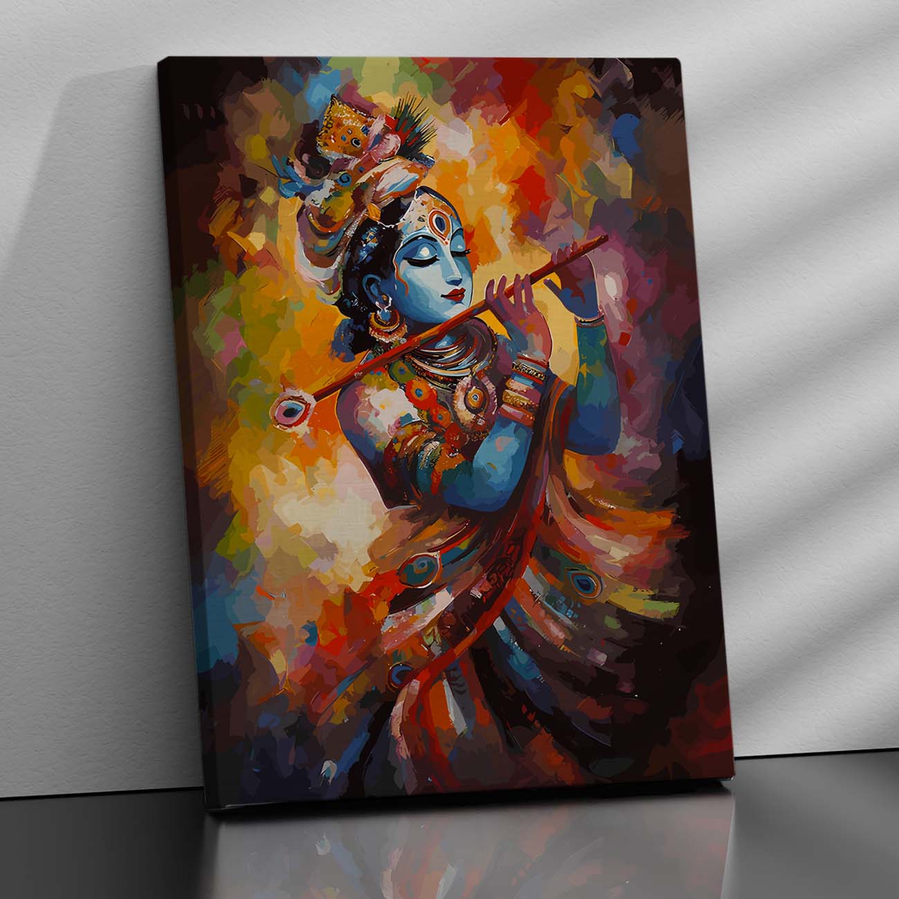 Krishna Canvas Art Print: Divine Serenity for Every Space