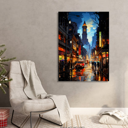 Metropolitan Majesty: Canvas Cityscape Art-Kotart