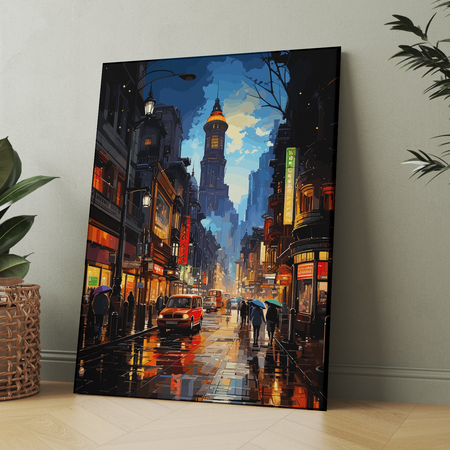 Metropolitan Majesty: Canvas Cityscape Art-Kotart