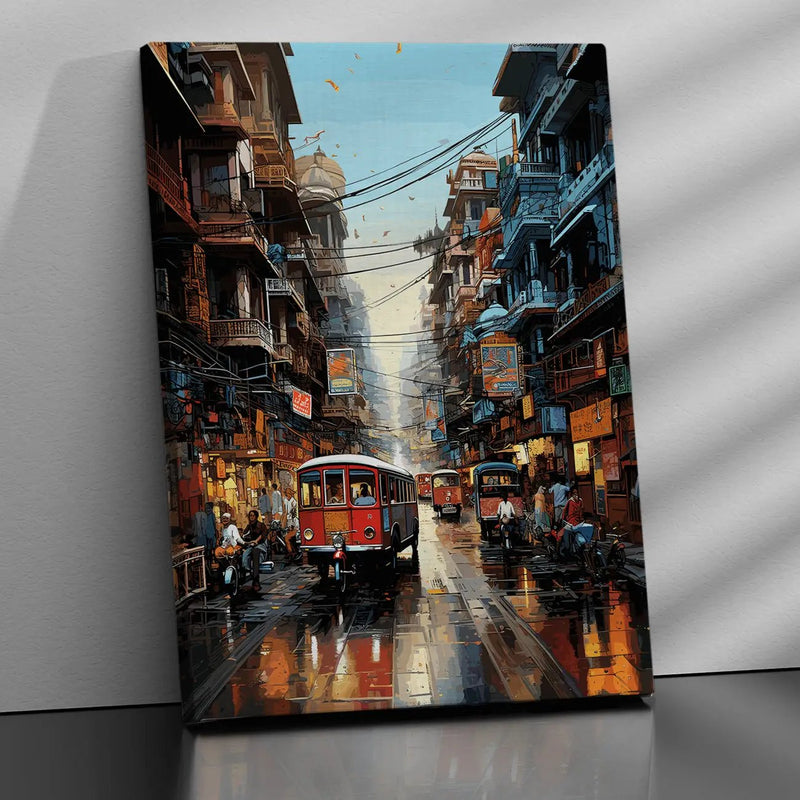 City Dreams: Evocative Urban Canvas Scenes-Kotart