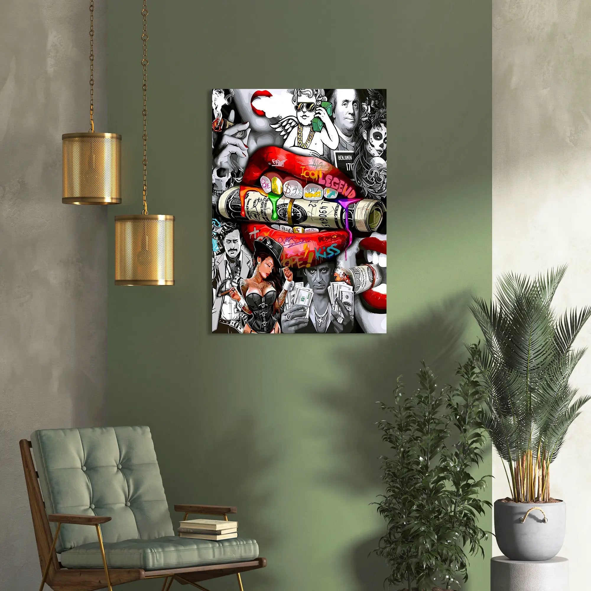Hollywood Stars Vibrant Pop Art Canvas Painting – Kotart