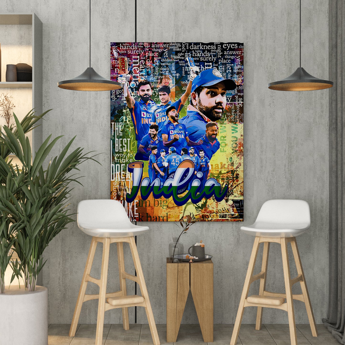 Indian Cricket Legends Canvas Painting-Kotart