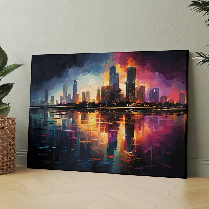 Skyline Splendor: City Portrait Masterpiece-Kotart