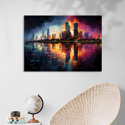 Skyline Splendor: City Portrait Masterpiece-Kotart