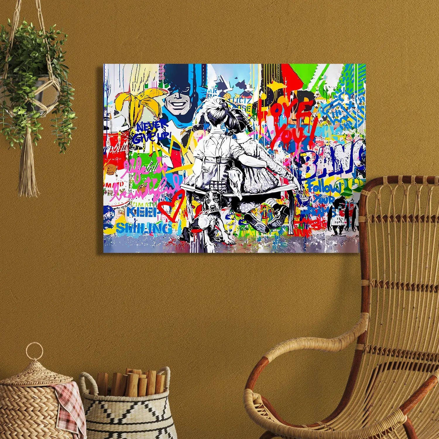 Vibrant Pop Art Canvas Print – Kotart