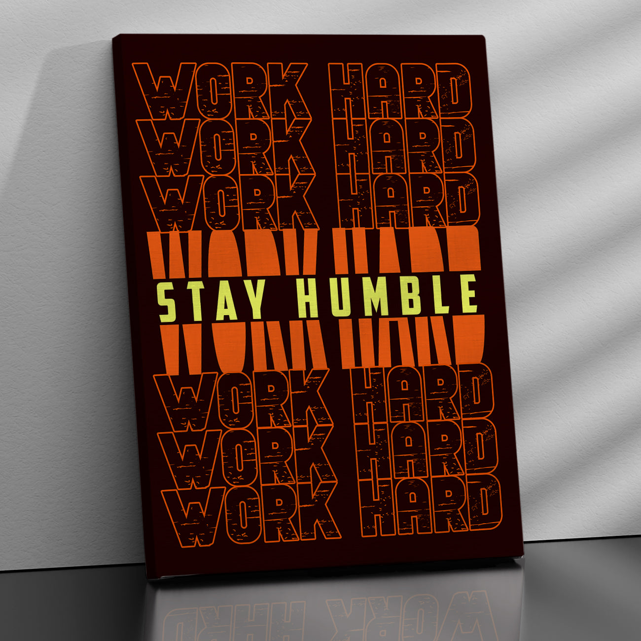 Stay Humble Work Hard Quote Canvas Arts for Home Office Study Room Living Room Wall Decor-Kotart