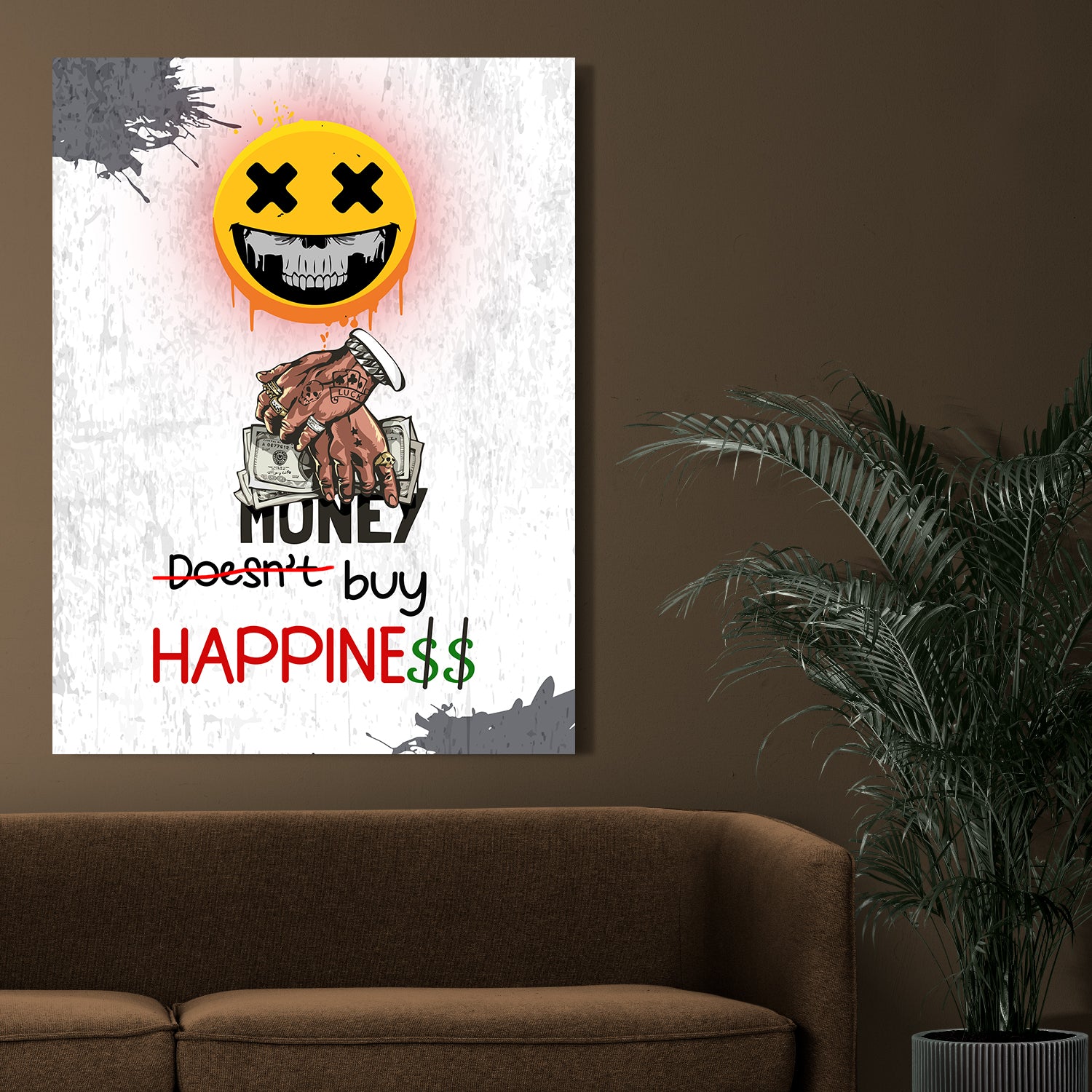 Money Quote Canvas Arts for Home Office Study Room Living Room Wall Decor-Kotart