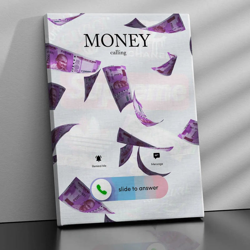 Money Quote Canvas Arts for Home Office Study Room Living Room Wall Decor-Kotart