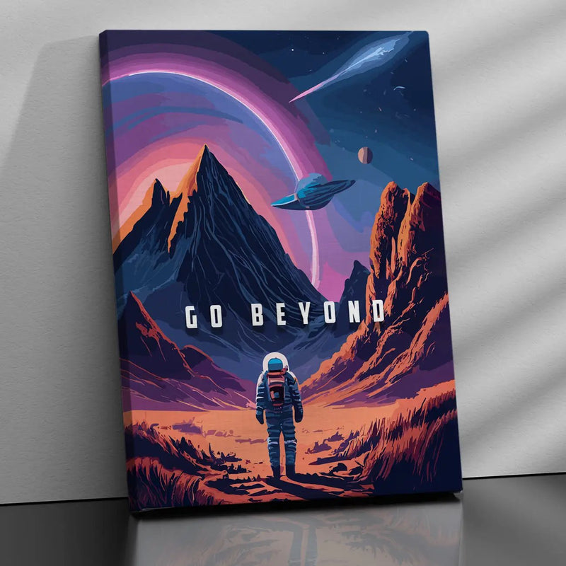Go Beyond Motivational Canvas Painting - Inspire Your Journey to Greatness-Kotart