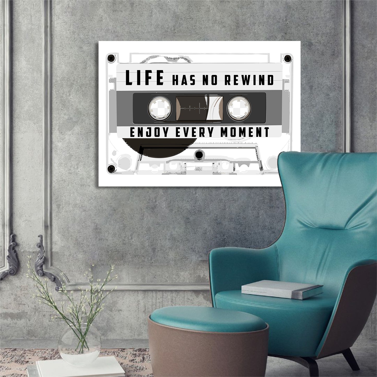 Positive Quote Cassette Canvas Arts for Home Office Study Room Living Room Wall Decor-Kotart