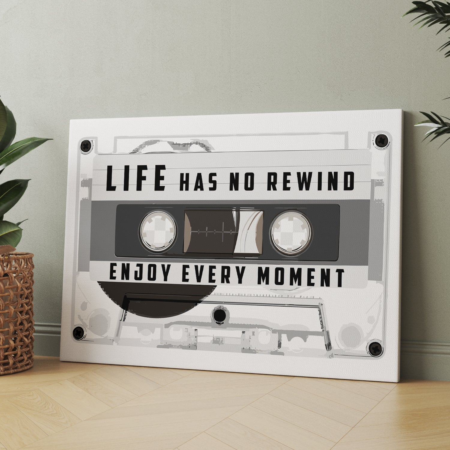 Positive Quote Cassette Canvas Arts for Home Office Study Room Living Room Wall Decor-Kotart